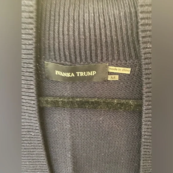 Ivanka Trump Navy Cardigan - Picture 4 of 4